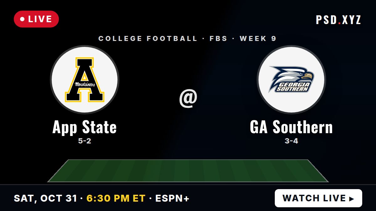 App State Mountaineers vs Georgia Southern Eagles preview