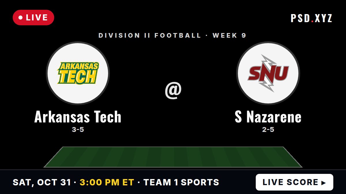 Arkansas Tech Wonder Boys vs Southern Nazarene Crimson Storm live on Saturday, October 31, 2026 – watch on PSD.XYZ