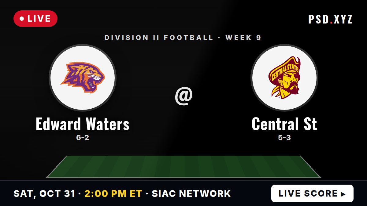 Edward Waters Tigers vs Central State (OH) Marauders live on Saturday, October 31, 2026 – watch on PSD.XYZ