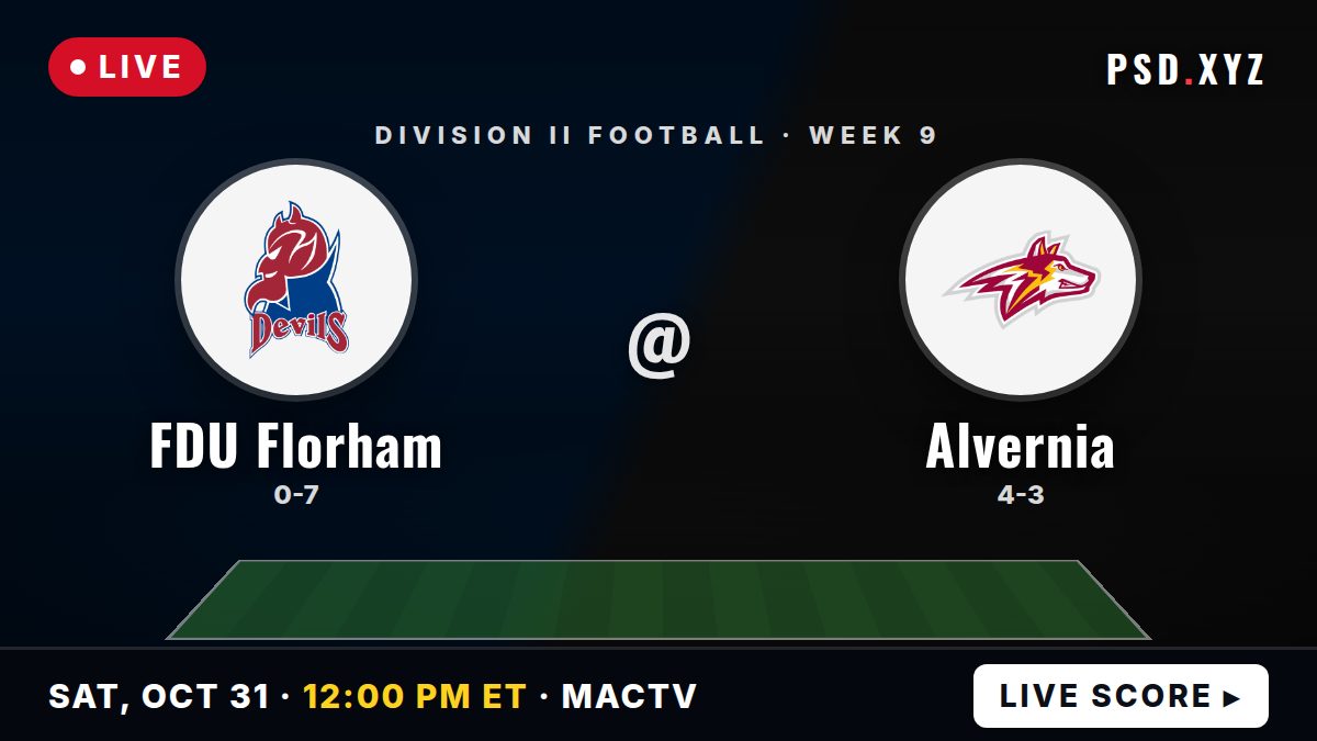 FDU-Florham Devils vs Alvernia Golden Wolves live on Saturday, October 31, 2026 – watch on PSD.XYZ