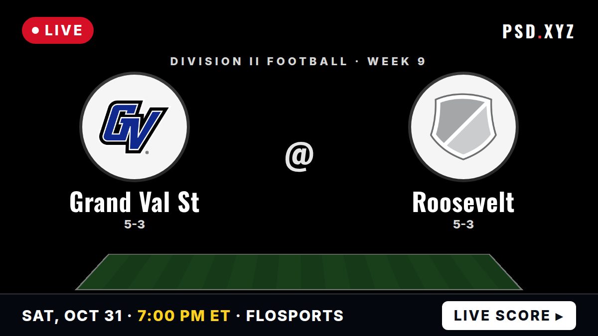 Grand Valley State Lakers vs Roosevelt Lakers live on Saturday, October 31, 2026 – watch on PSD.XYZ