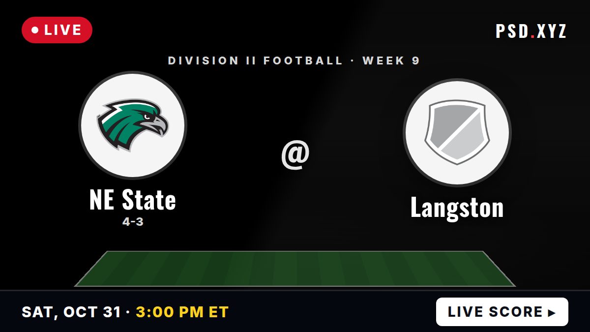 Northeastern State RiverHawks vs Langston Lions live on Saturday, October 31, 2026 – watch on PSD.XYZ