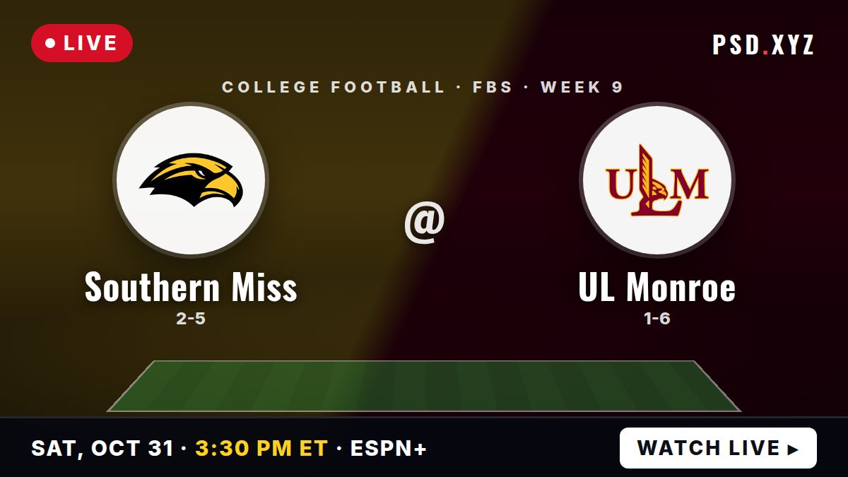 Southern Miss Golden Eagles vs UL Monroe Warhawks preview