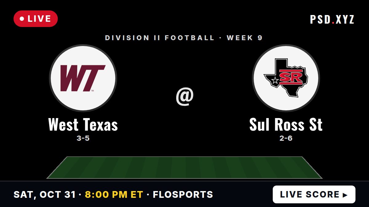 West Texas A&M Buffaloes vs Sul Ross State Lobos live on Saturday, October 31, 2026 – watch on PSD.XYZ