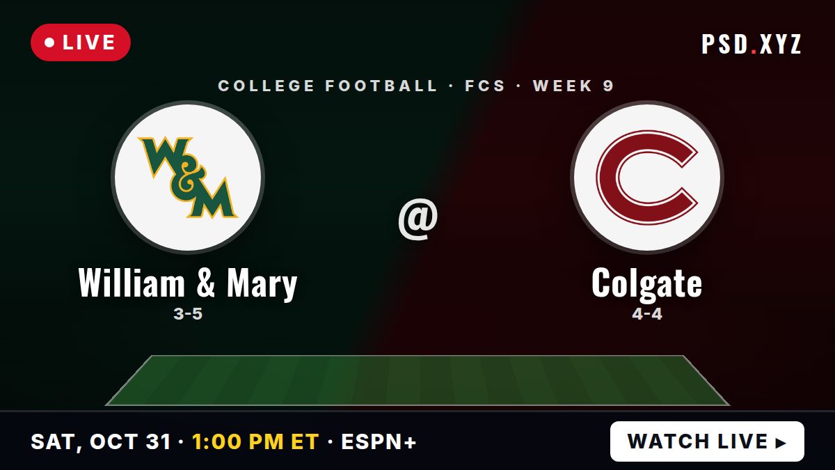 William & Mary Tribe vs Colgate Raiders preview